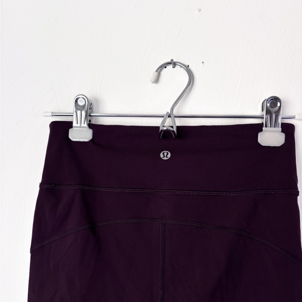 Lululemon Tide To It Crop Leggings Dark Purple - Picture 4 of 5